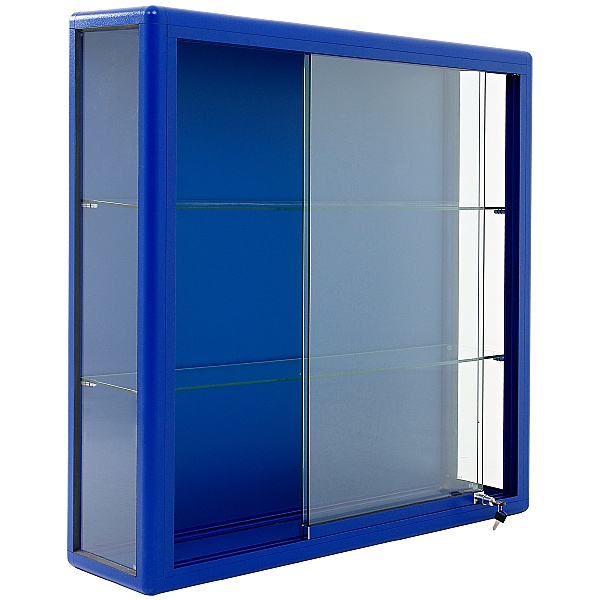 Wall Mounted Glass Display Cabinet with Sliding Door