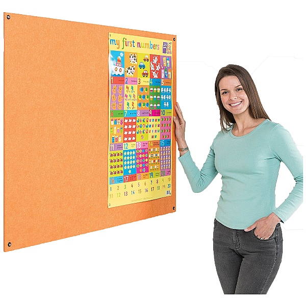 Eco-Colour Frameless Resist-A-Flame Noticeboards