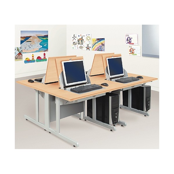 SmartTop ICT Desks - Two Person Computer Desks