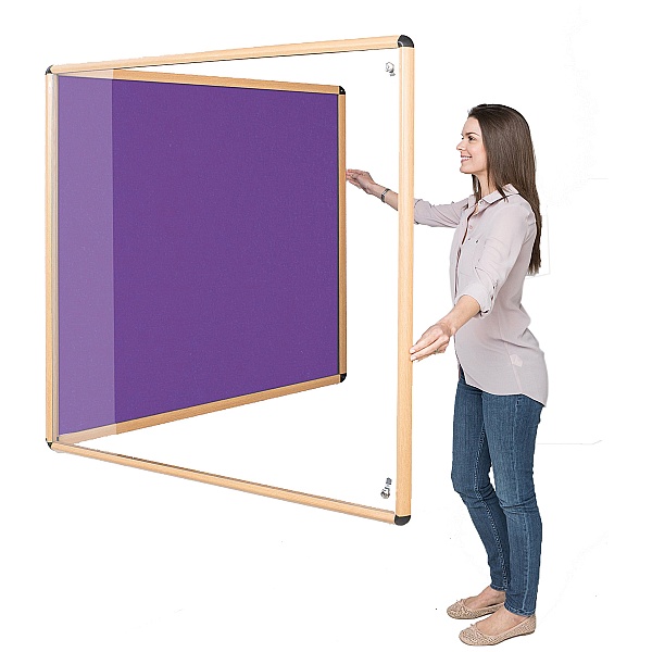 Shield Wood Effect Eco-Colour Tamperproof Noticeboards