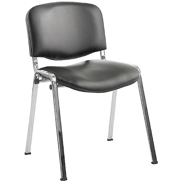 ISO Lexaire Vinyl Conference Chairs Chrome Frame