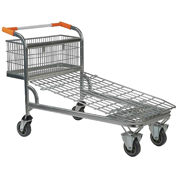 Cash & Carry Trolley - Wire Mesh Base