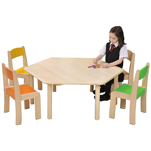 Hexagonal Classroom Writing Table
