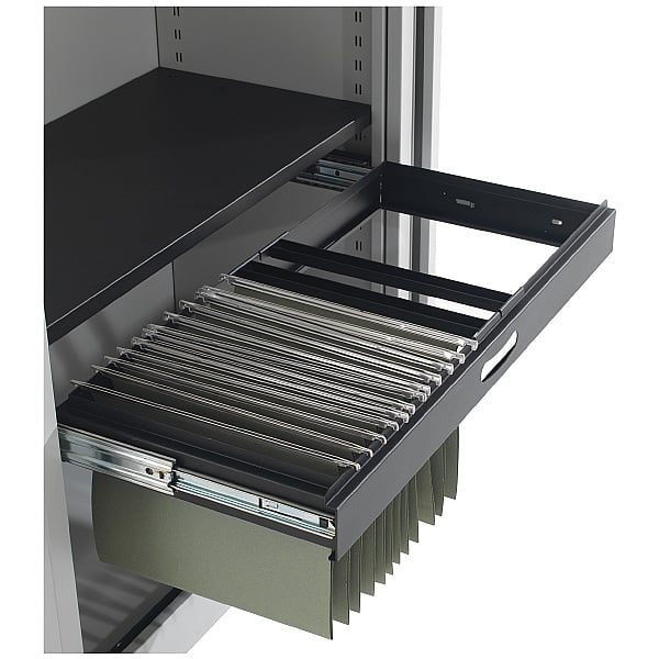Commerce II Steel Tambour Roll Out Filing Frame