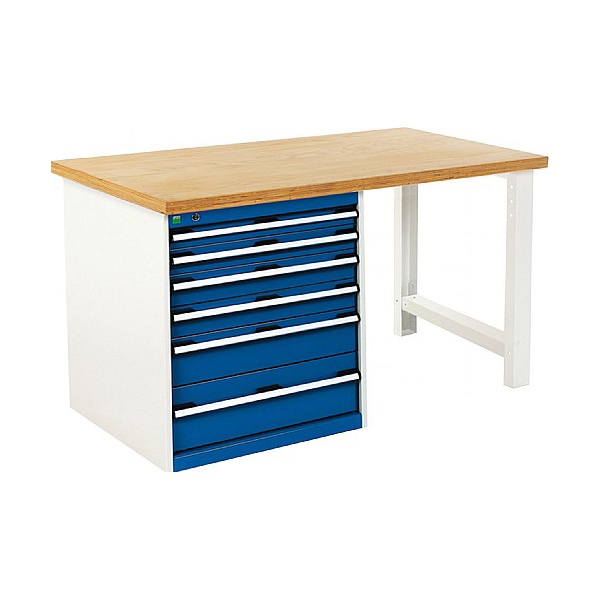 Bott Cubio Pedestal Benches - 6 Drawer 840mm High