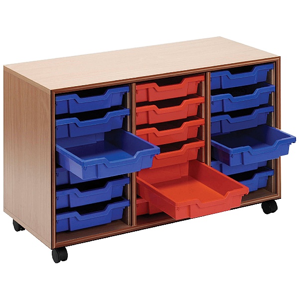 Essentials Mobile 18 Tray Storage Units Tray Storage