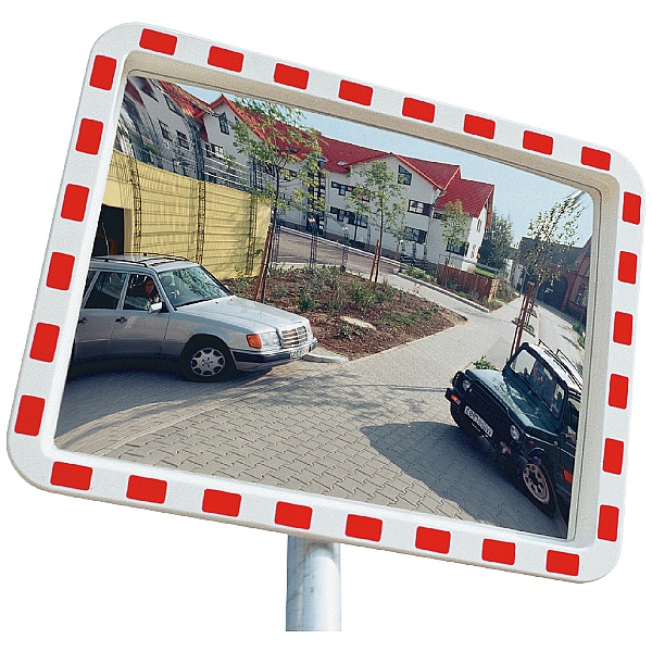 View Minder Rectangular Traffic Mirror