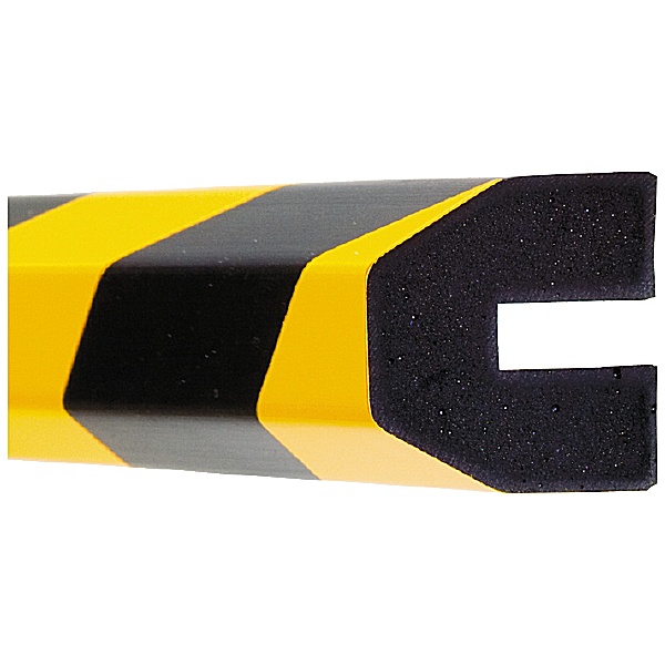 TRAFFIC-LINE Yellow/Black Profiled Impact Protection - 1 Metre