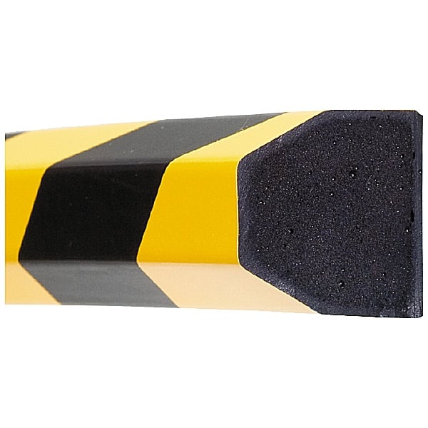 TRAFFIC-LINE Yellow/Black Adhesive Impact Protection For Surfaces - 1 Metre