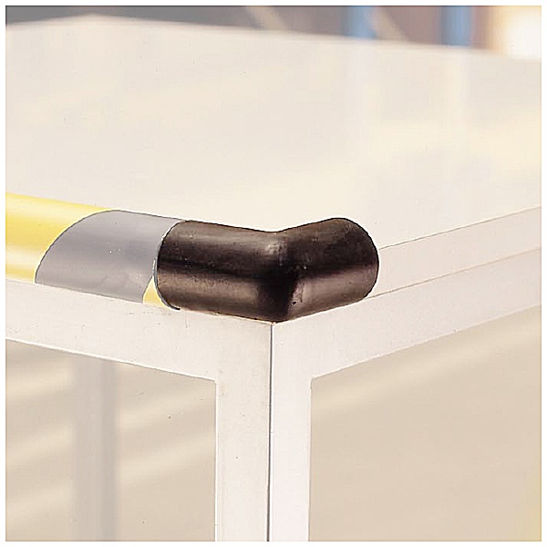 TRAFFIC-LINE Black Adhesive Impact Protection For Corners - Circular