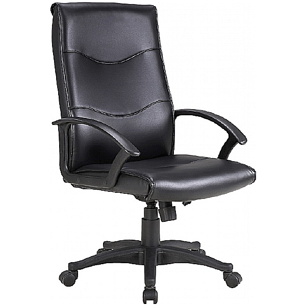 Farnborough Leather Faced Manager Chair Executive Office Chairs