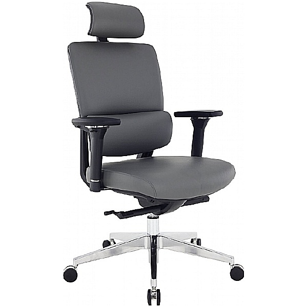 Parity Executive Leather Chair - Grey