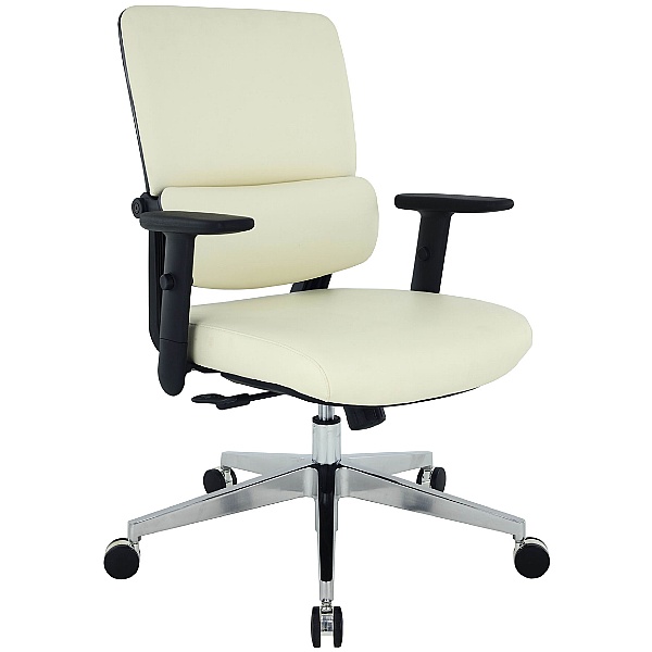 Parity Leather Task Chair - Cream