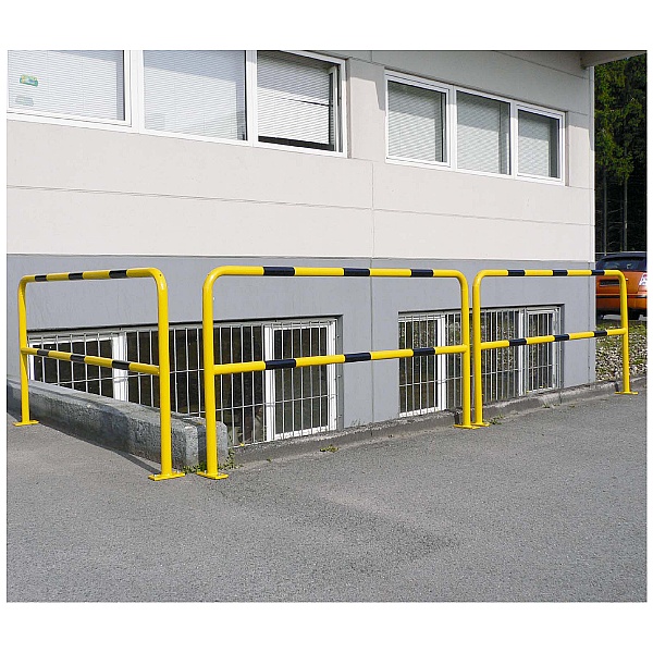 Hoop Guard TRAFFIC-LINE Medium Duty Floor Fixed Steel Hoop Guards | Industrial ...