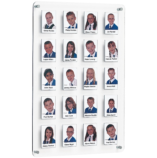 Crystal Wall Class/Staff Board 20 Pockets