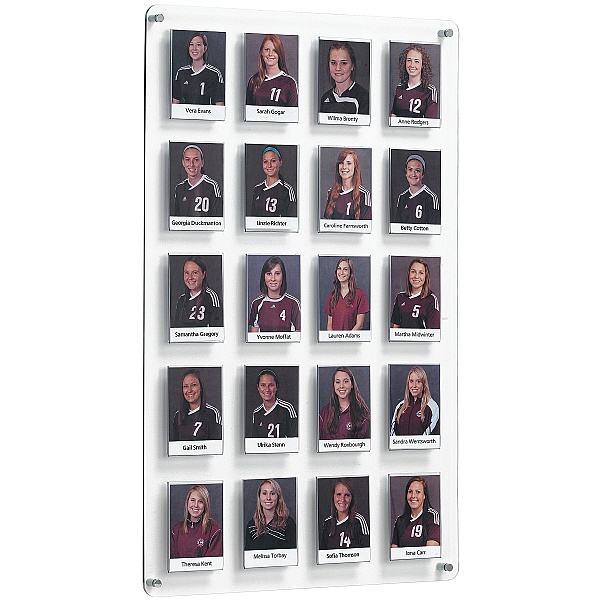 Crystal Wall Team Board 20 Pockets