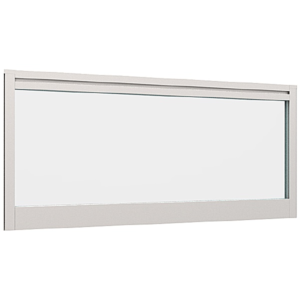 Lumiere Glazed Straight Desk Mounted Screens With Single Tool Rail