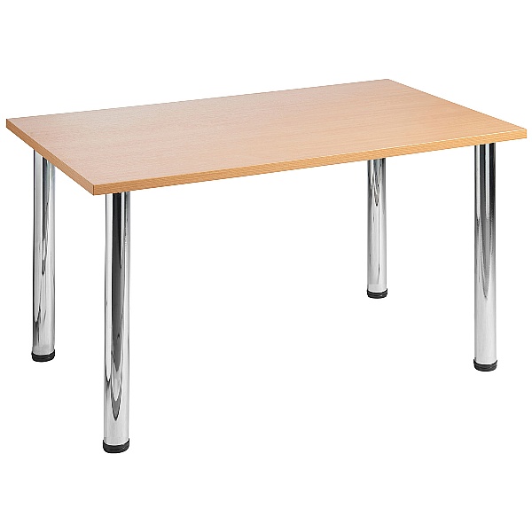 NEXT DAY Unite Rectangular Chrome Tubular Leg Tabl