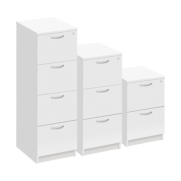 Commerce II White Filing Cabinets