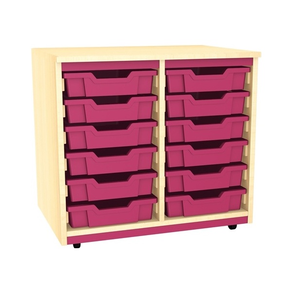 Splash Double Column 12 Tray Storage Unit