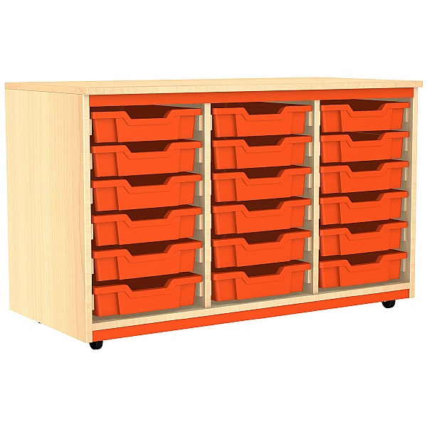 Splash Triple Column 18 Tray Storage Unit