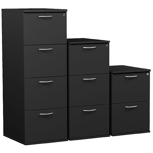 NEXT DAY Eclipse Essential Black Filing Cabinets