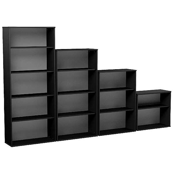 Eclipse Essential Black Office Bookcases