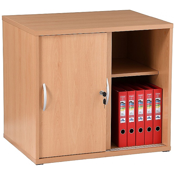 NEXT DAY Karbon Desk High Sliding Door Cupboard