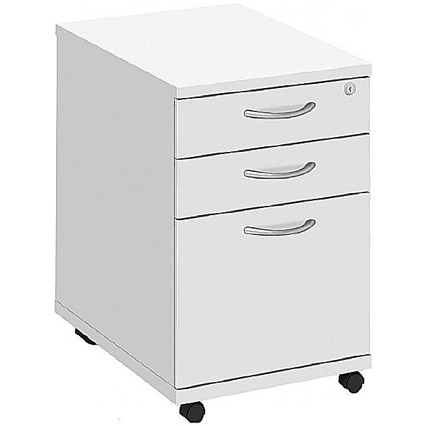 NEXT DAY Commerce II White High Mobile Pedestal