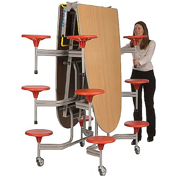 Oval Communicator 12 Seat Folding Dining Units