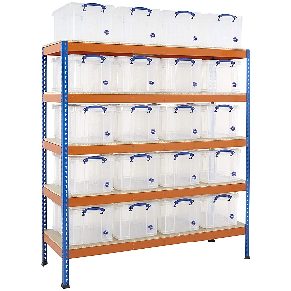 BIG400 Racking Bay With 20 X 48 Litre Really Useful Boxes