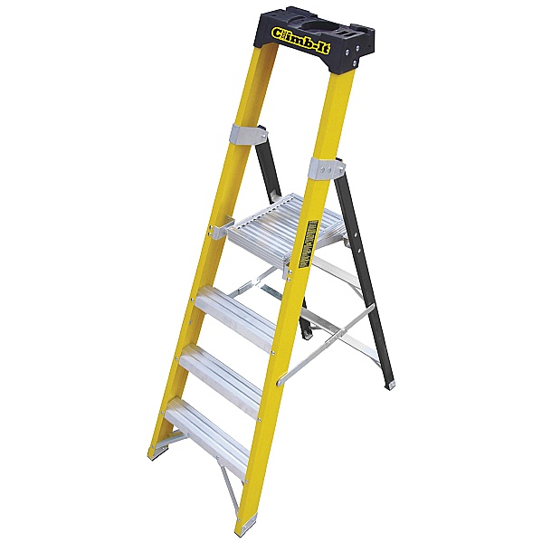 Climb-It Glass Fibre Platform Stepladders