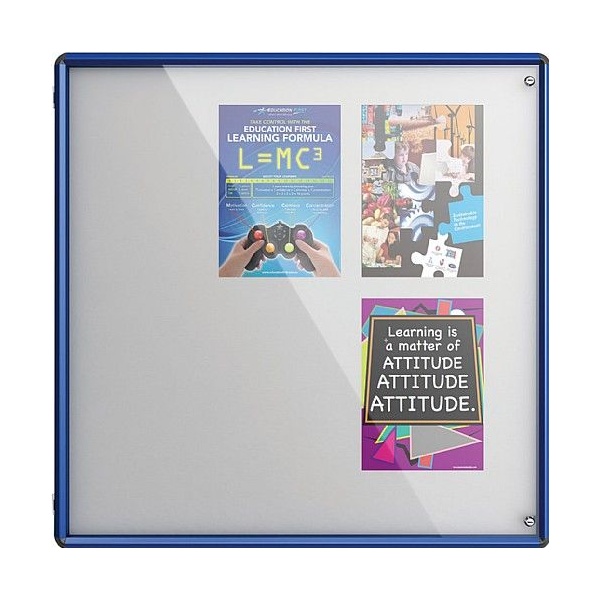 Shield Coloured Frame Tamperproof Noticeboards