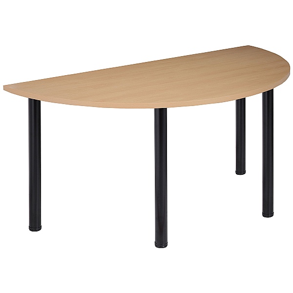 NEXT DAY Karbon Tubular Leg Semi Circular Office Tables Meeting