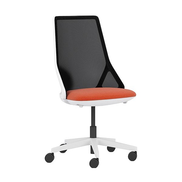 Pledge Cicero High Back White Task Chair