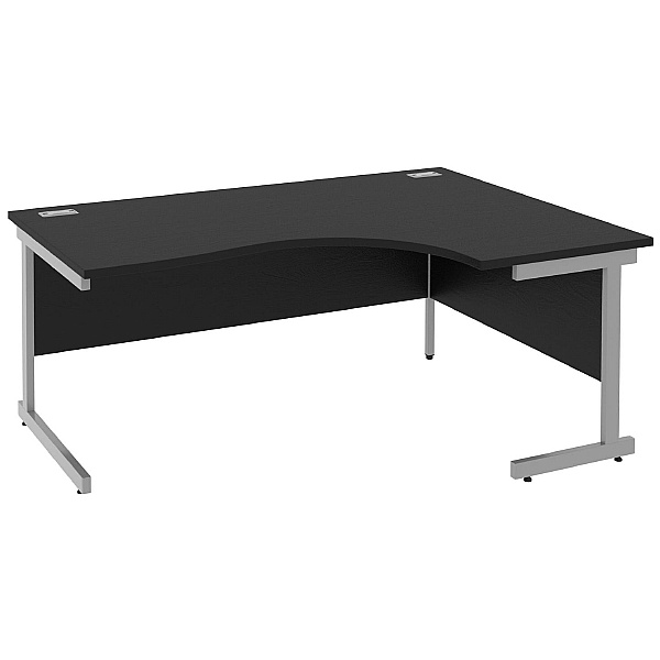 Next Day Eclipse Black Ergonomic Cantilever Desks