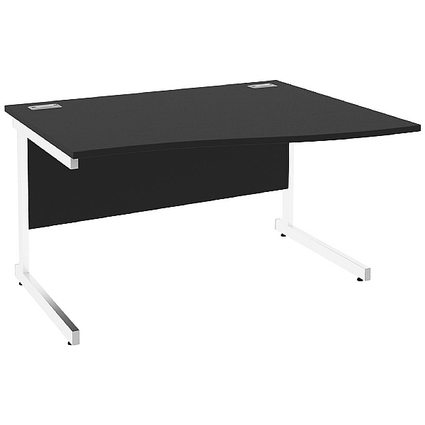 Next Day Eclipse Black Wave Cantilever Desks