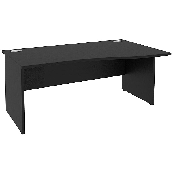 Next Day Eclipse Black Wave Panel End Desks