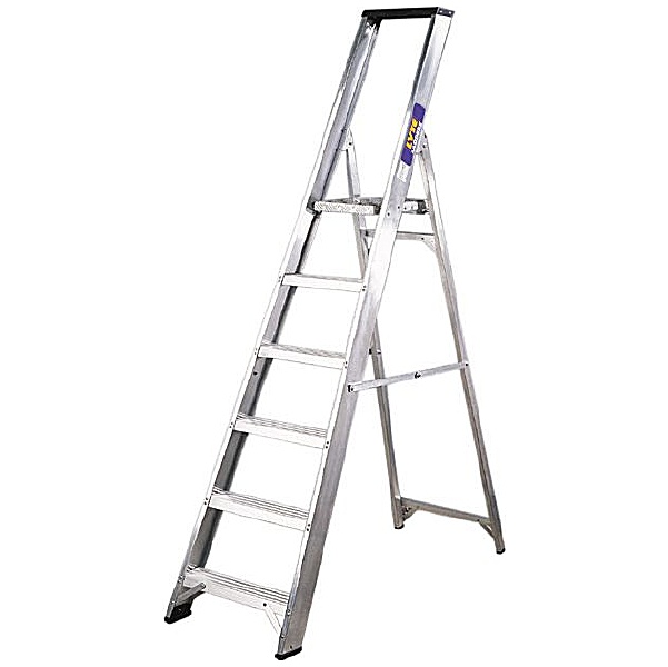 Lyte Industrial Platform Step Ladders With Tool Tray