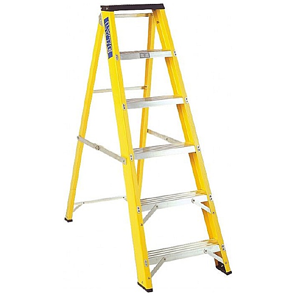 Lyte Glass Fibre Trade Swingback Step Ladders