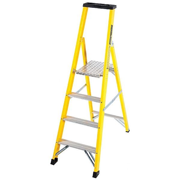 Trade Fibreglass Platform Step Ladders