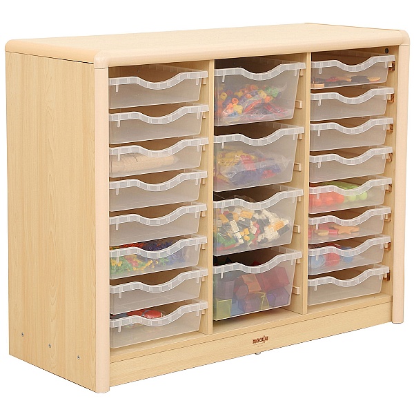 Elegant Classroom Tray Storage Unit