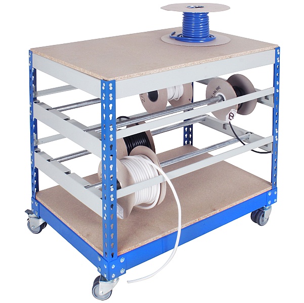 Mobile Bench Reel Storage Organiser