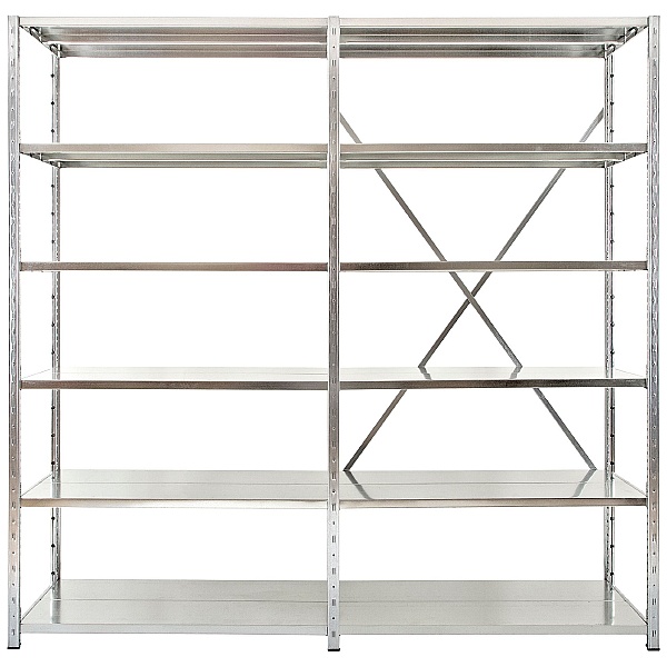 Extra Wide Galvanised Clip-Fit Boltless Shelving System