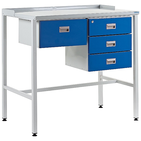 Team Leader Workstations With Single And Triple Drawer