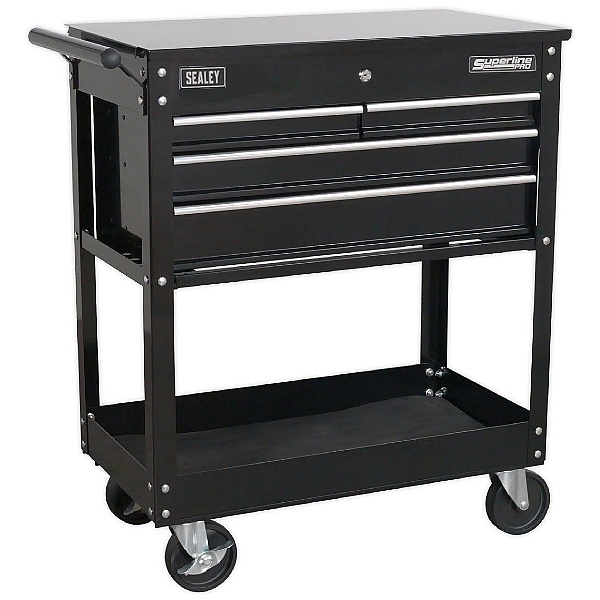 Sealey 4 Drawer Trolley With Lockable Top