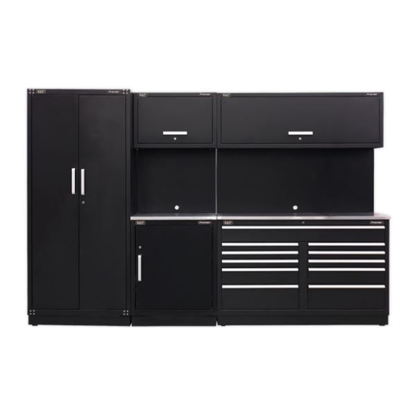 Sealey Modular Workshop Combination with Stainless Steel Worktop – Package B