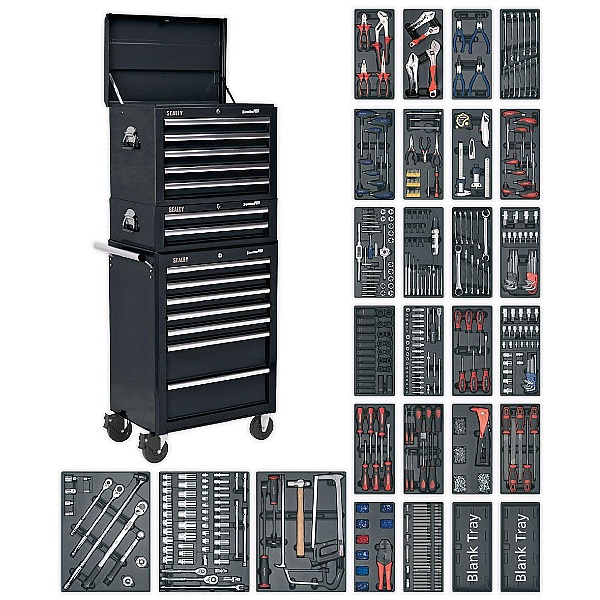 Sealey 14 Drawer Tool Chest Combination with 1179pc Premier Tool Kit