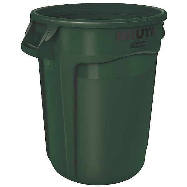 Brute Round Waste Containers Dark Green