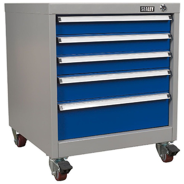 Sealey 5 Drawer Mobile Industrial Cabinet - 565W x 580D x 700H - Model B